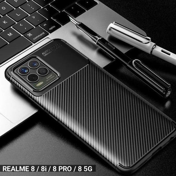 COMPATIBLE FOR REALME 8 / 8i / 8 5G / 8 PRO CARBON AUTOFOCUS SLIM ARMOR PROTECTION REALME 8 4G Akses