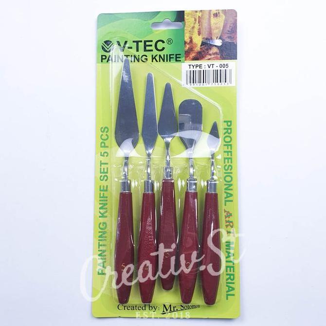 PAINTING KNIFE PAINT KNIFE PISAU PALET SET ISI 5 VT-005