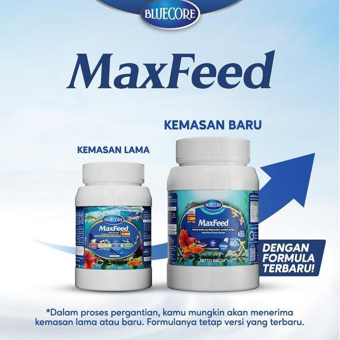 *#*#*#] BlueCore Maxfeed Pakan Burayak Ikan penghemat cacing sutera untuk penggemuk ikan dan perangs