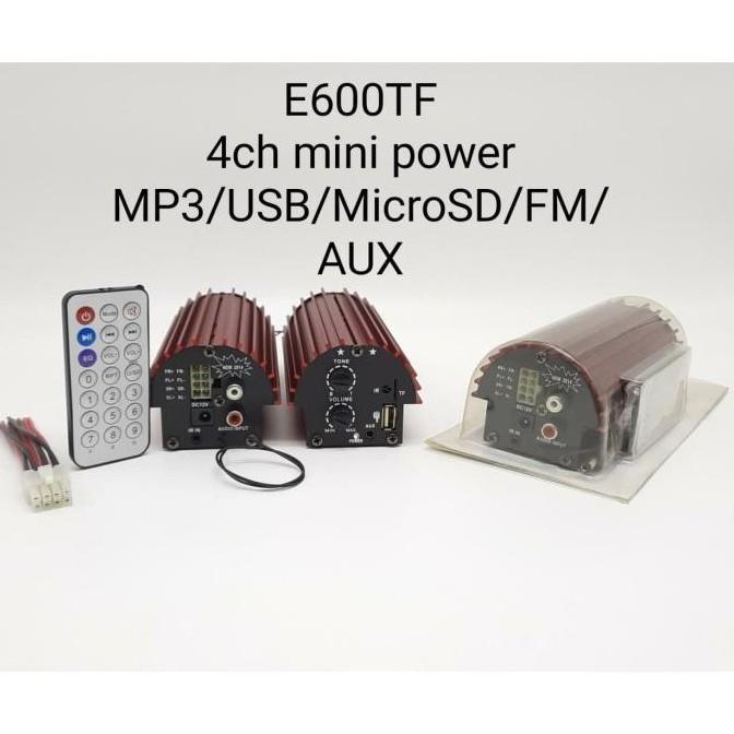 Power Amplifier Mini Usb Sd Aux 4Ch - Power Mini Ampli Motor