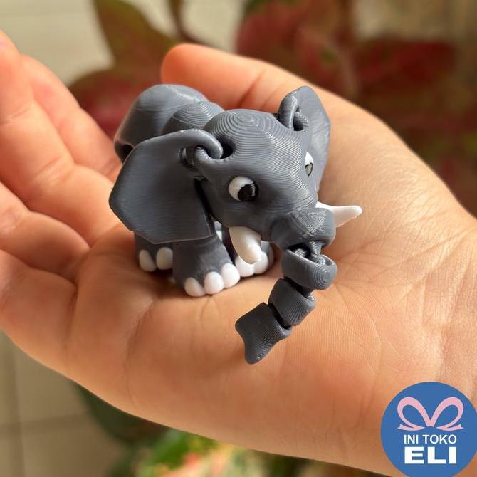 Spajimanliee - Miniatur Hewan Binatang Kecil Panda Merah, Lemur, Tokek, Kelomang, Gajah, Harimau, Mo