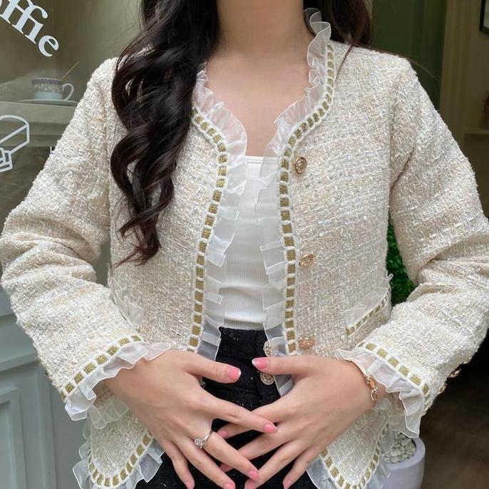 PREMIUM / BLAZER TWEED KOREA/Miho Outer/Cardigan Korea