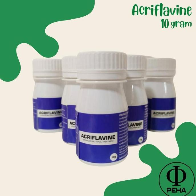 :=:=:=:=] Acriflavine Bubuk 10 gram - Obat Ikan Acriflavine Obat Jamur Bakteri