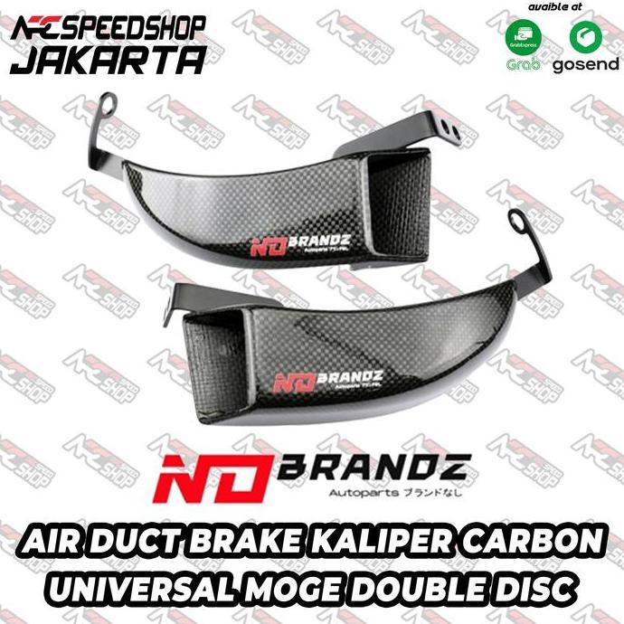 Pendingin Kaliper NoBrandz Air Duct Brake Cooler Carbon Kevlar No Brandz Universal Moge Double Disc 