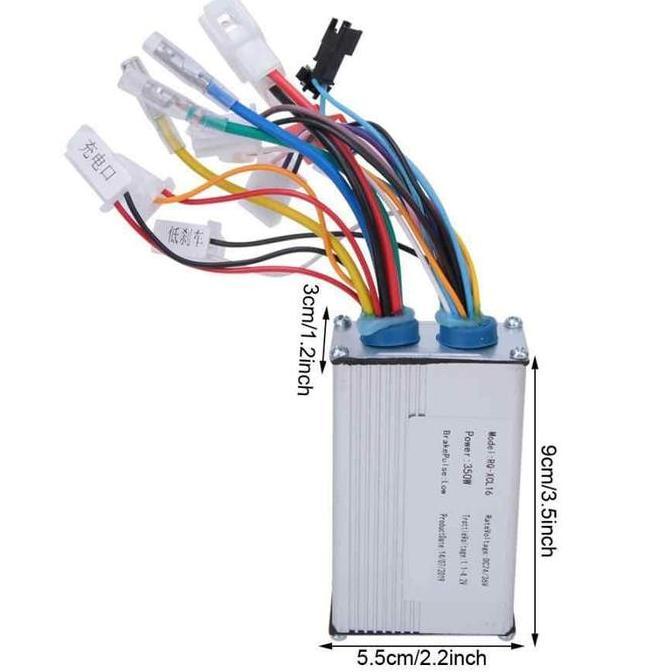 Kontroller Sepeda Listrik Brushless 24V/36V 350W Bldc Controller
