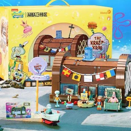 Mogada Area X Spongebob The Krusty Krab Susun Bangunan
