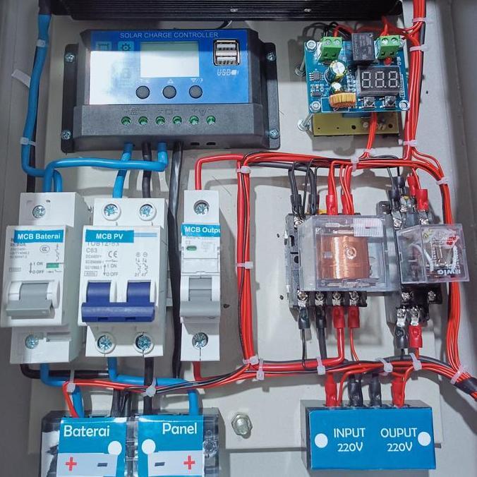 Paket Lengkap Panel Plts Panel Surya Solar Cell Inverter Scc Ats