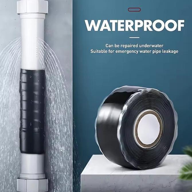 Jayakit- Lakban Silicon Isolasi Pipa Ledeng Terproof Tape Anti Bocor Panjang 3M Kuat