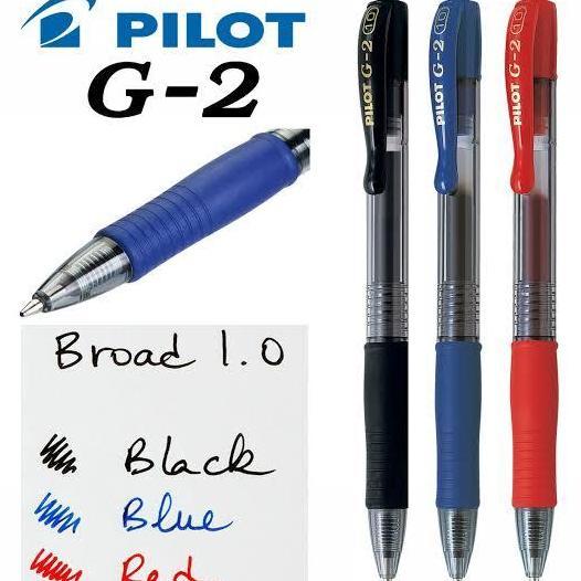 Pilihan - Pulpen Gel Pilot G2 1.0Mm Broad / Pilot Bl-G2-10