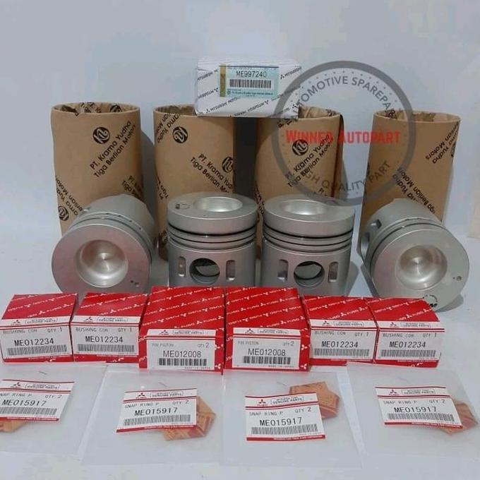 * LINER KIT LINER SET MITSUBISHI PS120 PS 120 4D34 KOMPLIT //