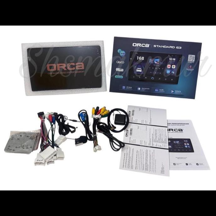 head unit ANDROID ORCA STANDAR G3 9 inch ram 4GB / room 128GB INVOICE COMMAND Car