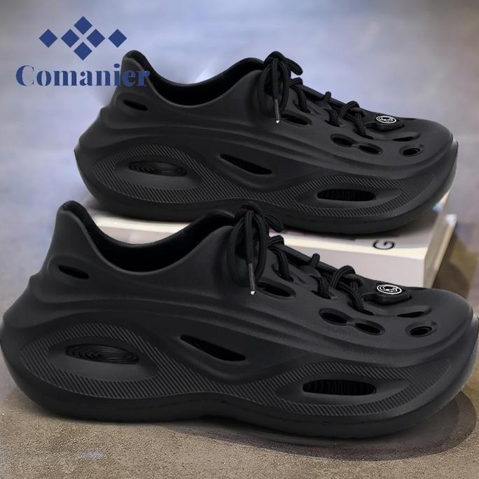 Comanier Sandal Pria Baim Kekinian Tinggi Sandal Slop Pria Sepatu Sandal Slide Anti Licin