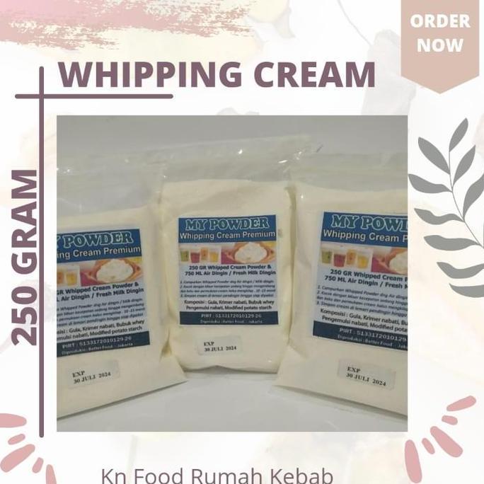 Bubuk Instan Whipping Cream -Whipping Cream / Whipped Cream -250 gram