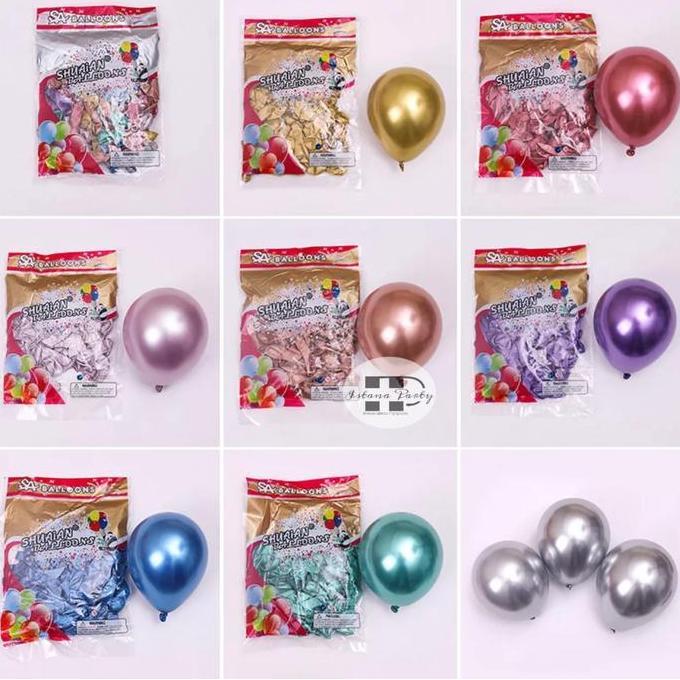 Balon Latex Chrome 5Inch / Balon Metalik Chrome 5Inch