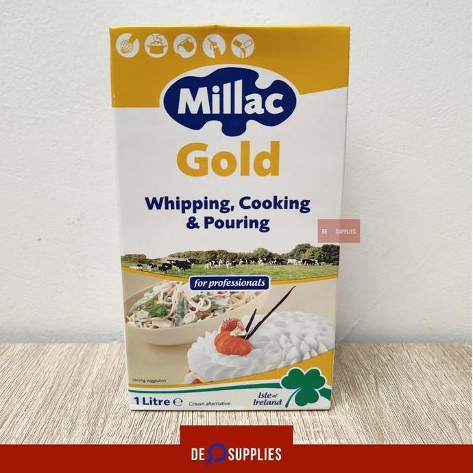 Millac Gold Whipping Cream 1L - Whipped Cream Whip Krim UHT Cooking