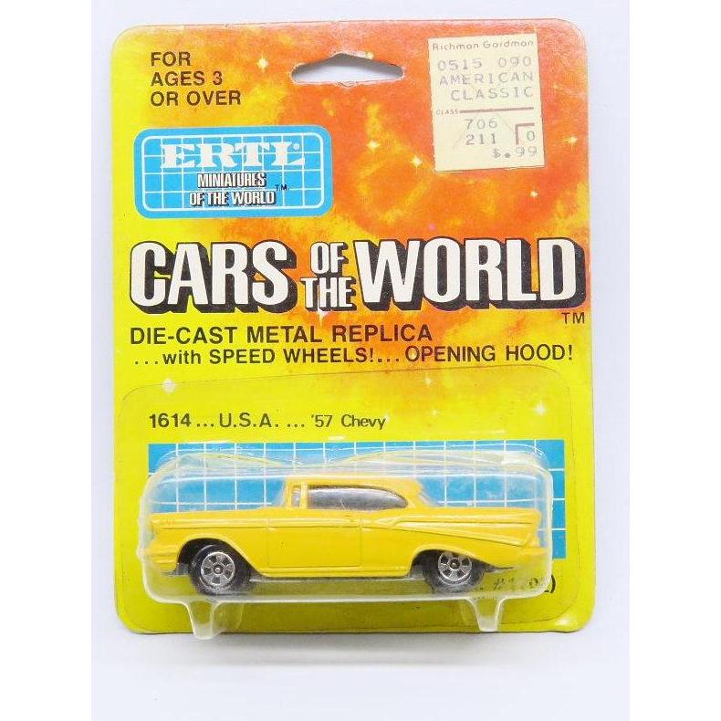 AT99 ERTL '57 CHEVY CHEVROLET - KUNING