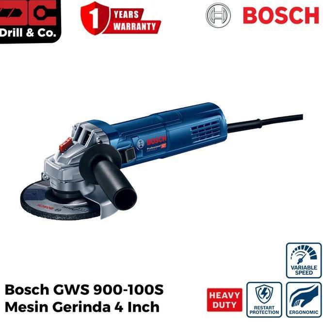 Bosch Gws 900100 S Mesin Gerinda Tangan 4 Variable Speed