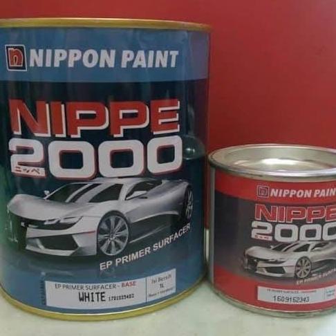 TERBARU - NIPPE EPOXY PRIMER SURFACER CAT DASAR NIPPE 2000 PUTIH 1 LITER