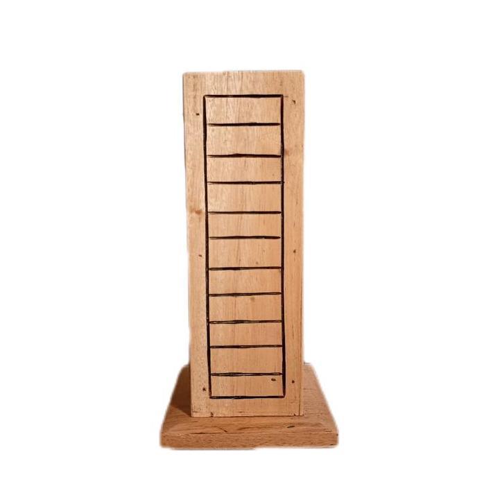 PREMIUM / VAS KAYU BUNGA TINGGI 20CM KOTAK / POT MINIMALIS / VAS MINIMALIS / POT BUNGA RUANGAN / POT