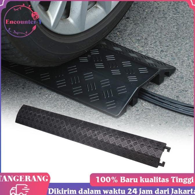 YUTUSAKA 1 Meter Kabel Duct Lantai Hitam Penutup Kabel Lantai Floor Cable Duct