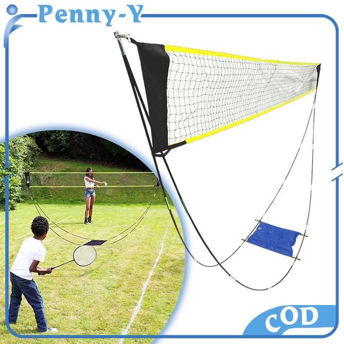 PODAMANS Net Badminton Portable Net Bulutangkis Portable Badminton Net Portable