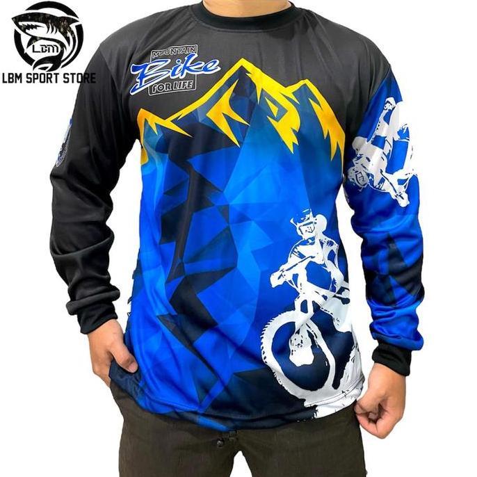 Jrs - Baju Jersey Speda Gunung Lengan Panjang Offroad Mtb - Sport