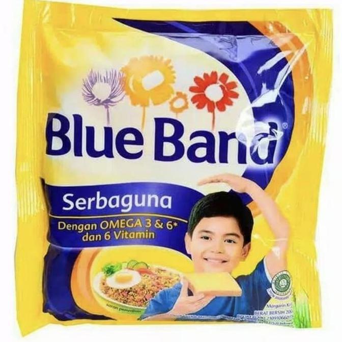 Cow- Blue Band Serbaguna 200 Gram Mentega Dengan Omega 3 & 6 Dan 6 Vitamin Pt Unilever