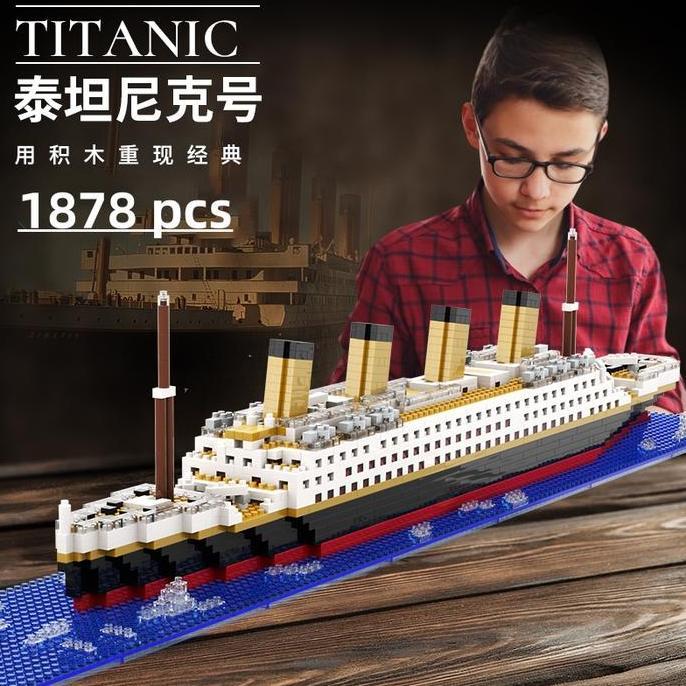 [ready] Bricks Titanic Nano Block Titanic Kapal Bricks Titanic Ship Block