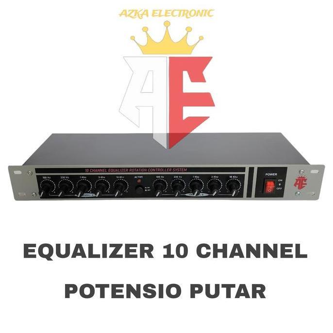EQUALIZER STEREO 10 CHANNEL POTENSIO PUTAR ASLI