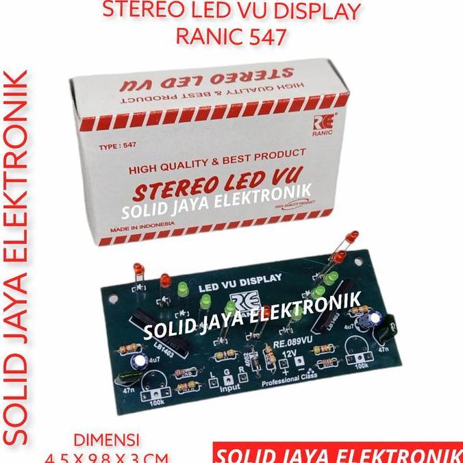 LAMPU LED VU STEREO DISPLAY KIT 11 LAMPU LED VU RANIC 547 HIGH QUALITY