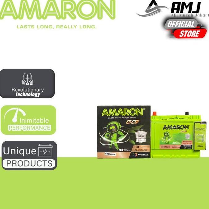 Bestseller- Amaron GO Aki Mobil Wuling Alvez 55D23L - 60Ah Aki Kering