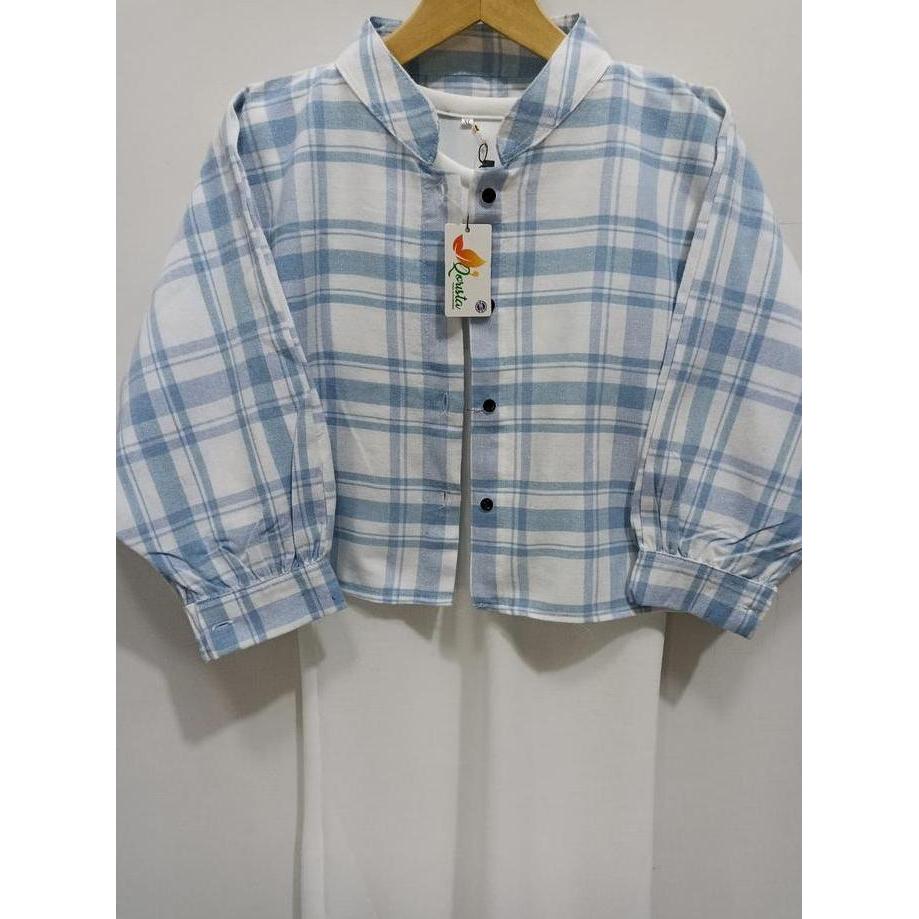 PREMIUM / KEMEJA BATWING FLANEL WANITA OVERSIZE ATASAN WANITA OVERSIZE
