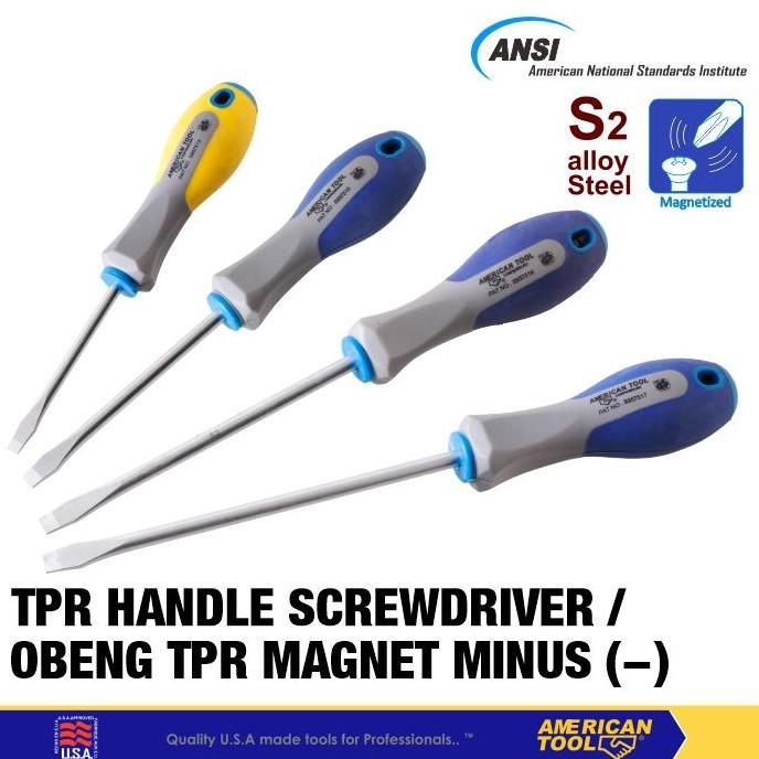 Obeng TPR S2 5-6mm x 75-200mm Plus (PH)/Minus (SL) Alqshop