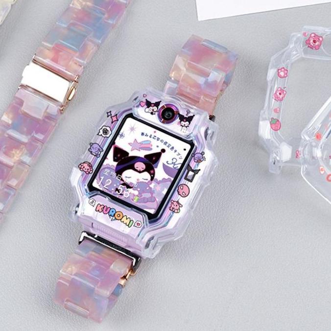 MATSURIKO Imoo Watch Phone Protection Case Z1/Z1y/Q1/Q1y Tpu Bahan Transparent Printing Sanrio Print