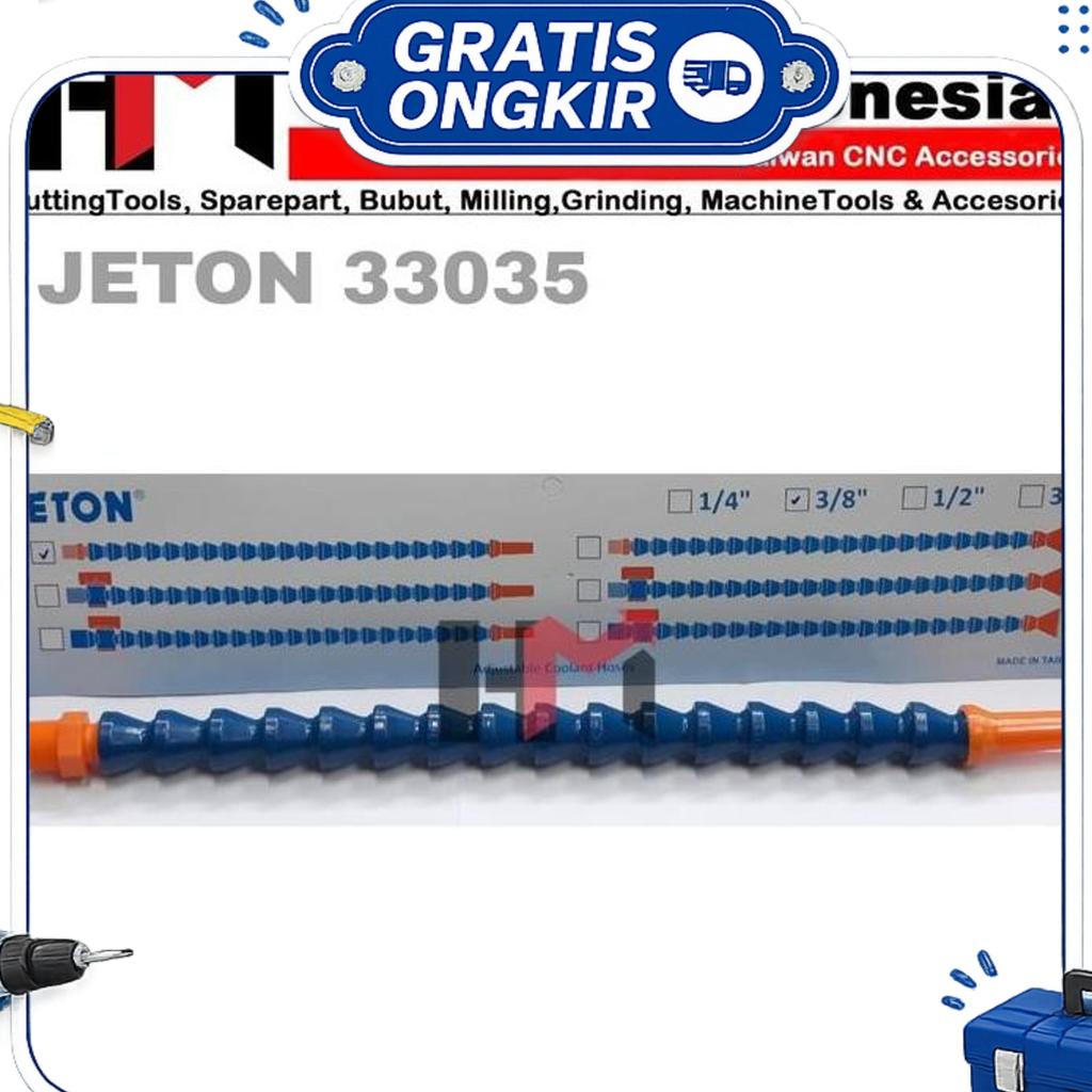 Jeton 33035 3/8" Coolant Hose Flexible Selang Oli, Air, Minyak