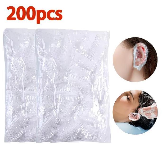 KANJALO 200Pcs Penutup Telinga Plastik Mandi Tutup Kuping Ear Plastik Penutup Telinga Anti Air Unti 