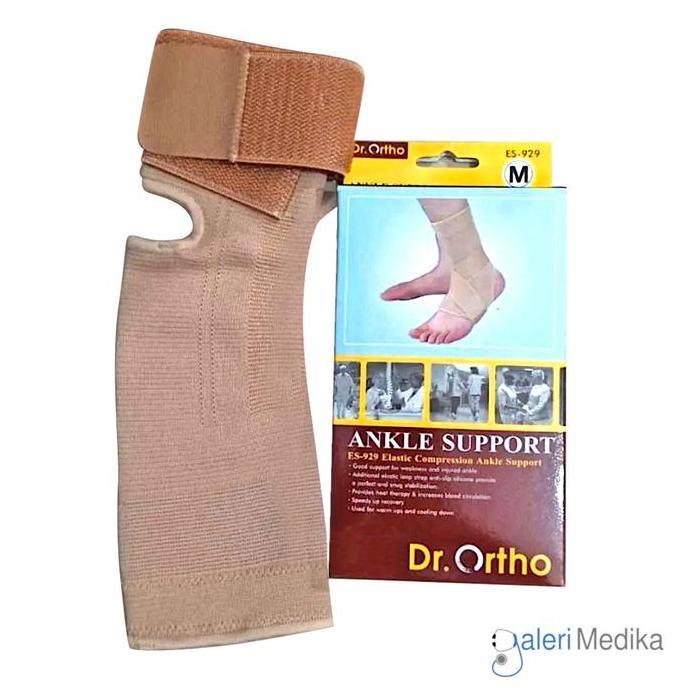 DR. ORTHO ES-929 ELASTIC ANKLE SUPPORT DENGAN SILICONE / ANKLE SUPPORT PROMO