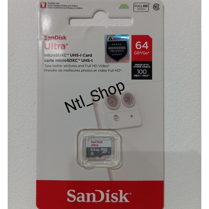 SANDISK ULTRA MICROSD 64GB 80MB/S Micro 64gB