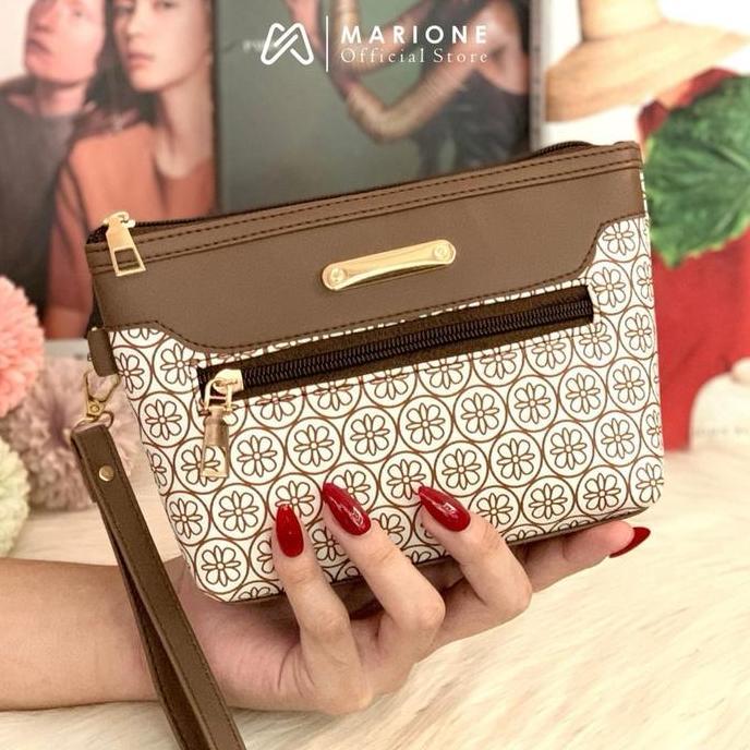 DB118 >> RIHANA Bunga Dompet Lebar Serbaguna Pouch Dompet Uang HP Besar dll - Dompet Rihana