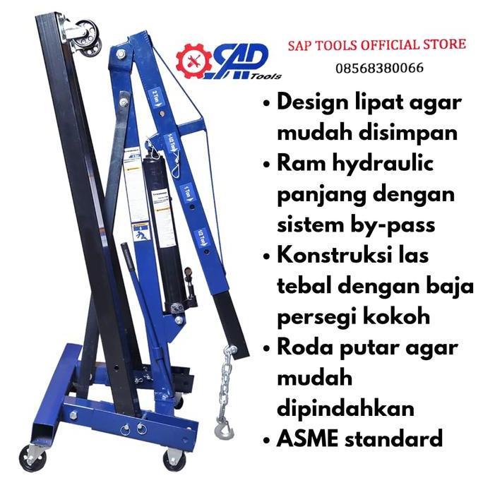 // SHOP CRANE 3 TON ENGINE CRANE 3TON ENGINE CRANE 2000KG *