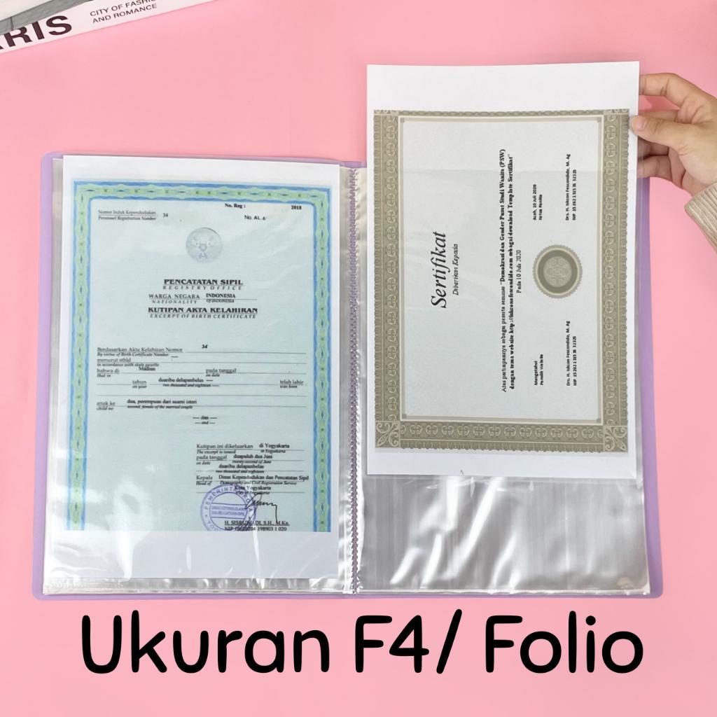 Clear Holder A4 F4 / Display Book A4 F4  / Dokumen Keeper A4 F4 /Clear Holder A4 / F4 Topla