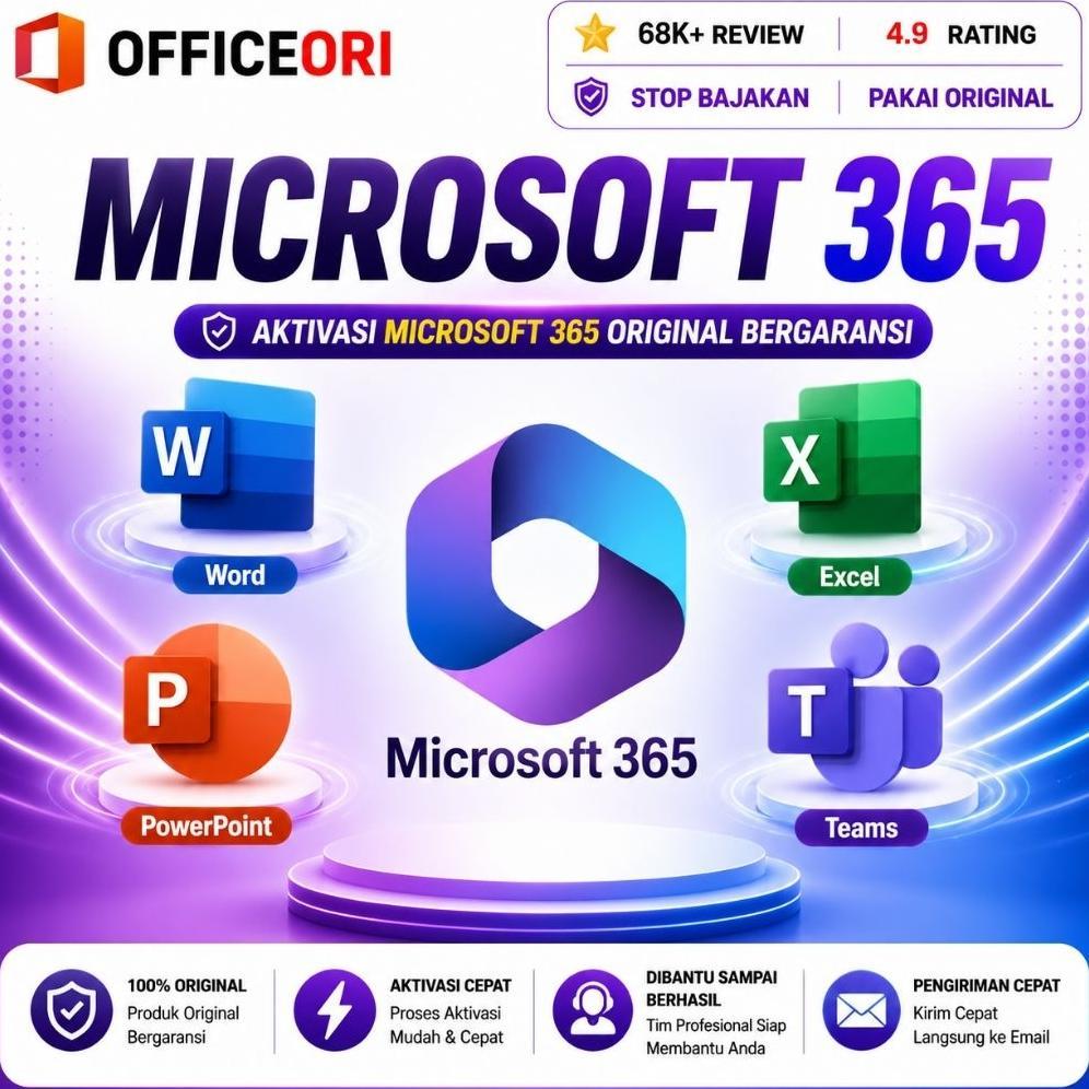 bigpromo Microsoft office 365 for 5 Device di(Windows, macOS / macbook, iOS iPad, Android, Huawei)