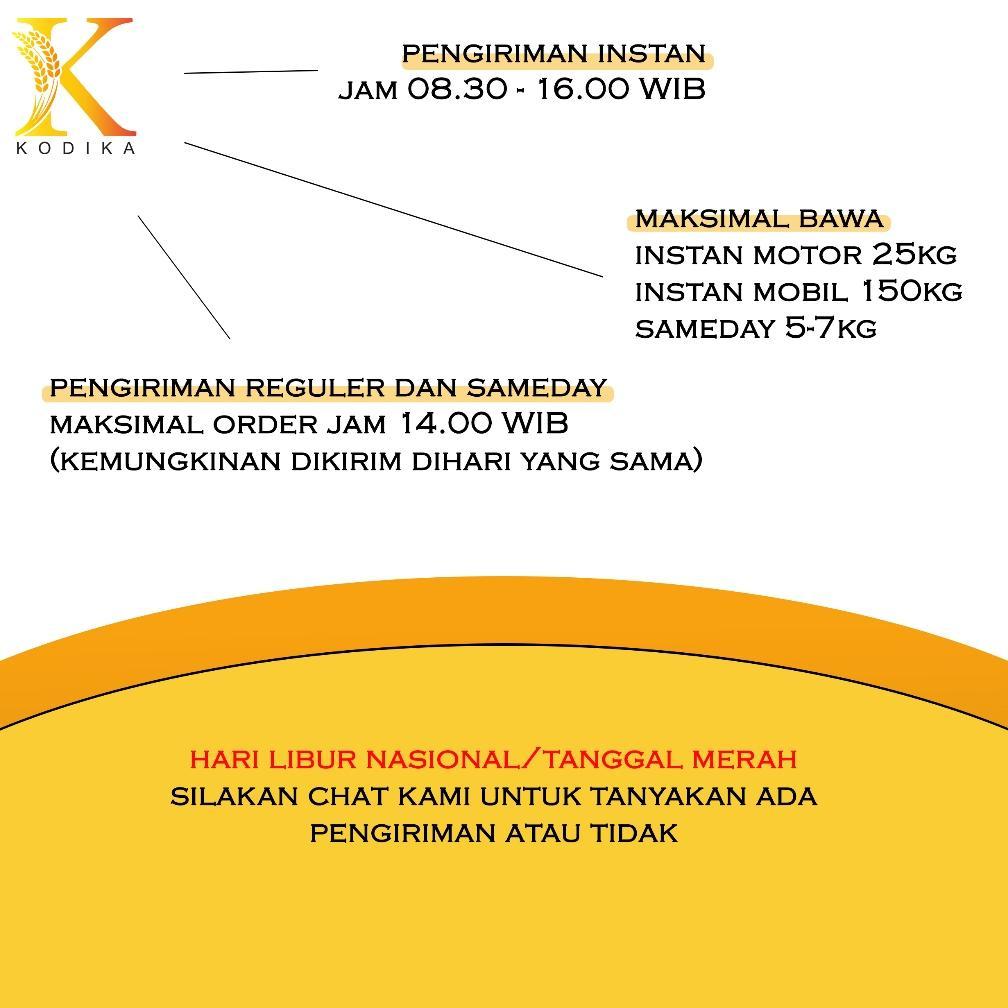 Stokready Kodika Beras 25Kg Cap Kembang / Rojolele / Lele Super Kualitas Terjamin Kualitas Premium