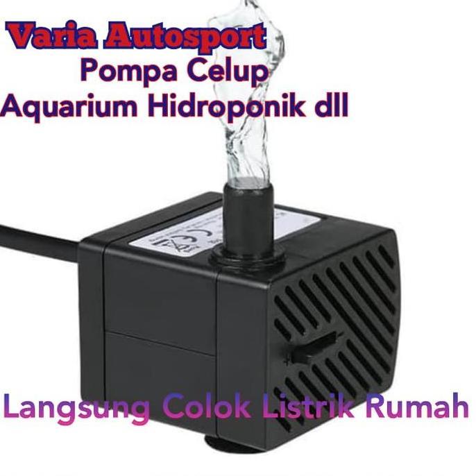 POMPA AIR / POMPA CELUP / POMPA CELUP MINI / POMPA AIR AC EU PLUG BERGARANSI