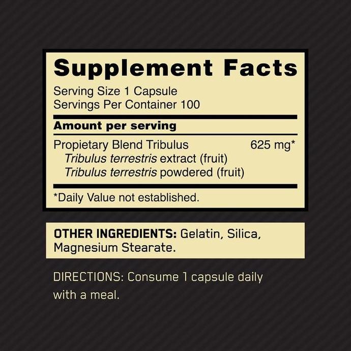 Optimum Nutrition Tribulus 100 Caps - Suplemen / Gym / Muscle / Recovery