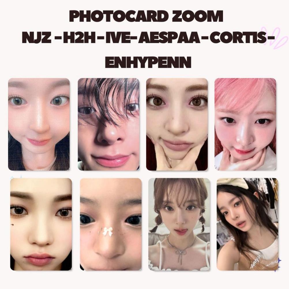 Photocard Zoom Hanni egg Winmel Enhypenn IVE Nmixx Karina H2H zoom Hanni pita potocard Premium lomo 
