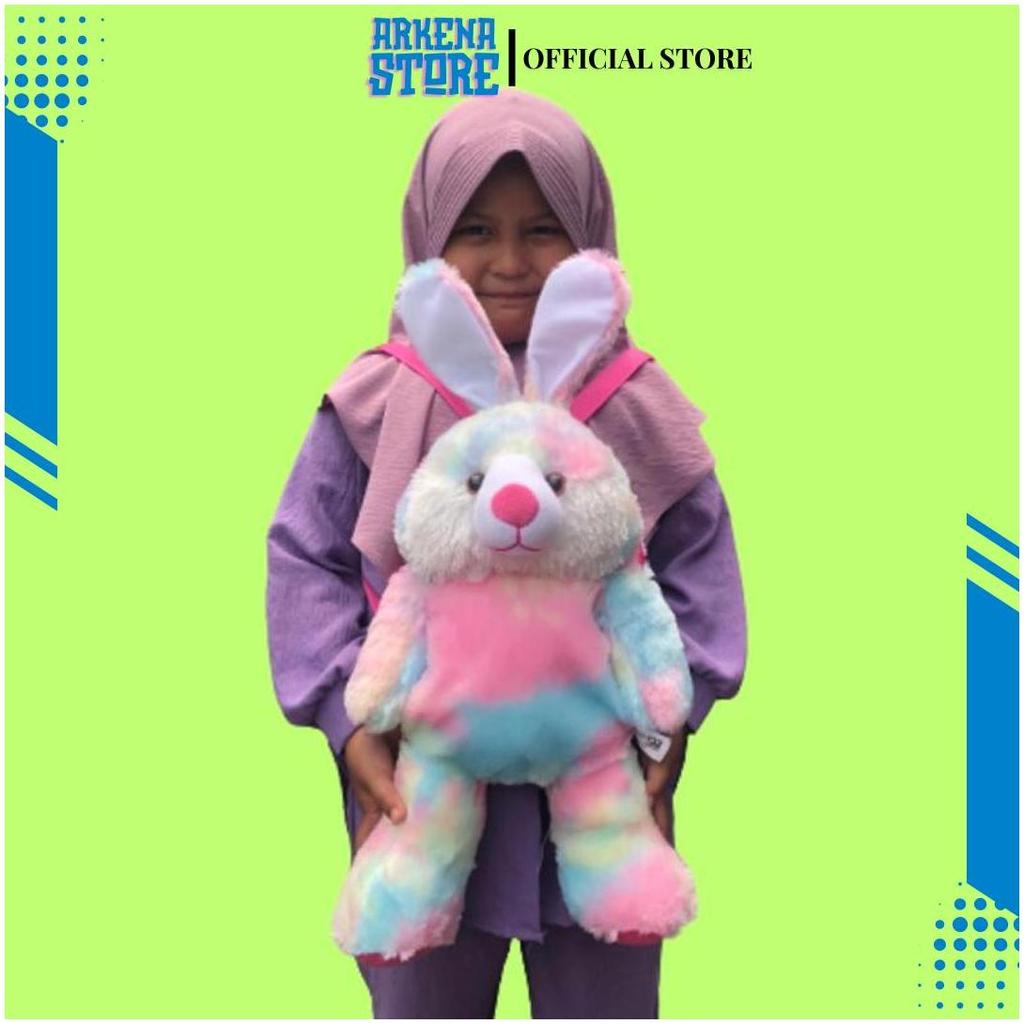 Tas Boneka Ransel Anak Karakter Kelinci Bahan Rasfur GD Ori