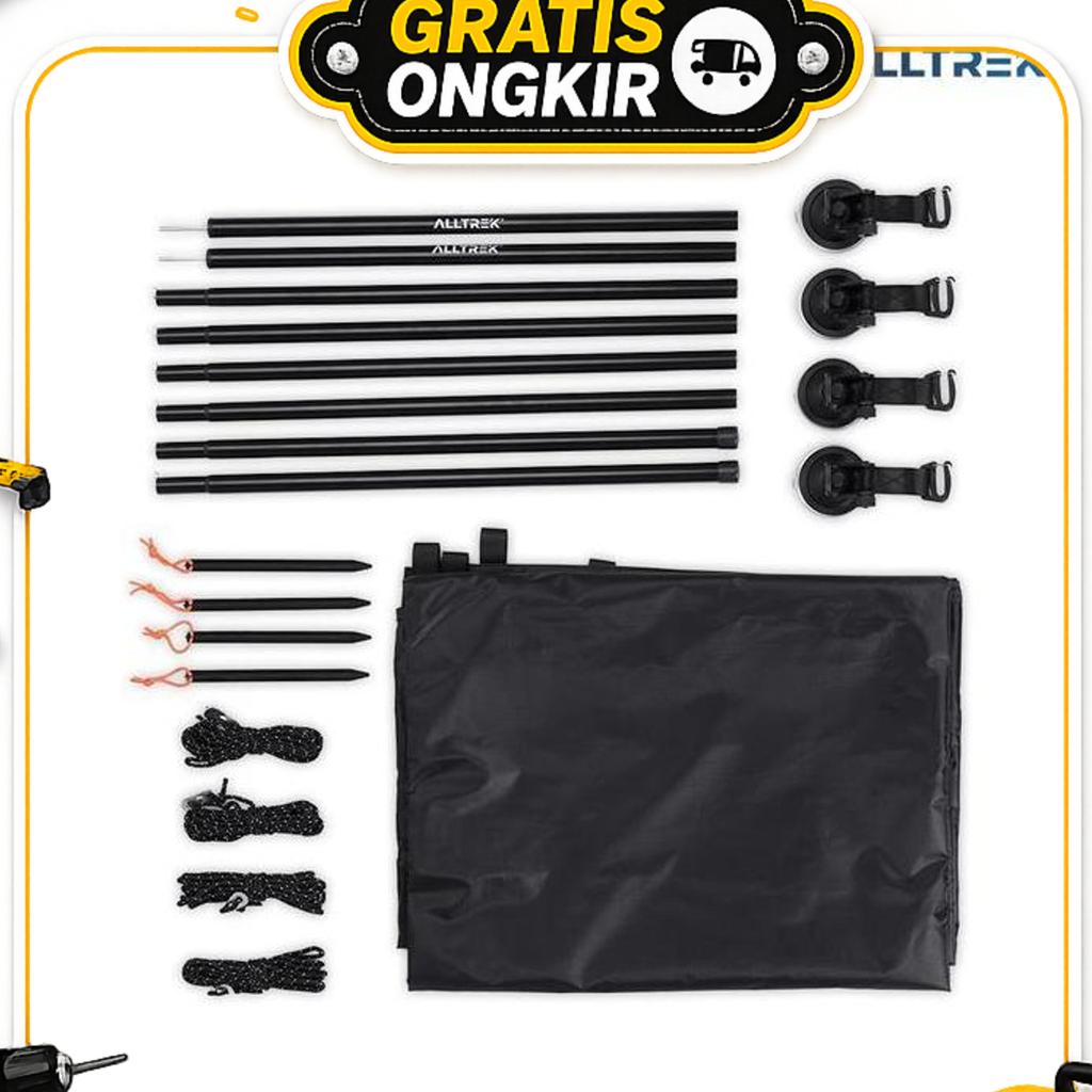 Alltrek Side Awning Car Suv Awning Outdoor Camping Car Tail Tent 2*3 Meter