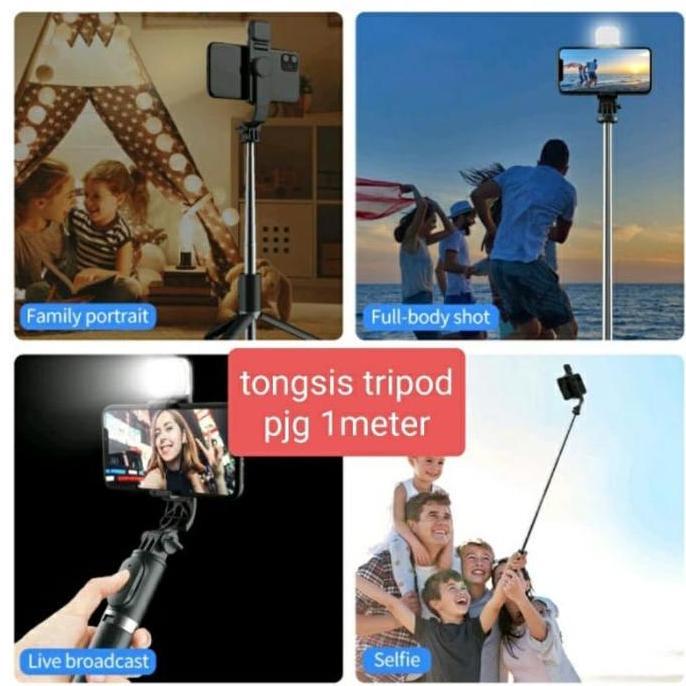 Nevafin877 - Tongsis / Tongsis Tripod / Tongsis 3 In 1 / Selfie Stick / Tongsis Hp / Tongsis Bluetoo