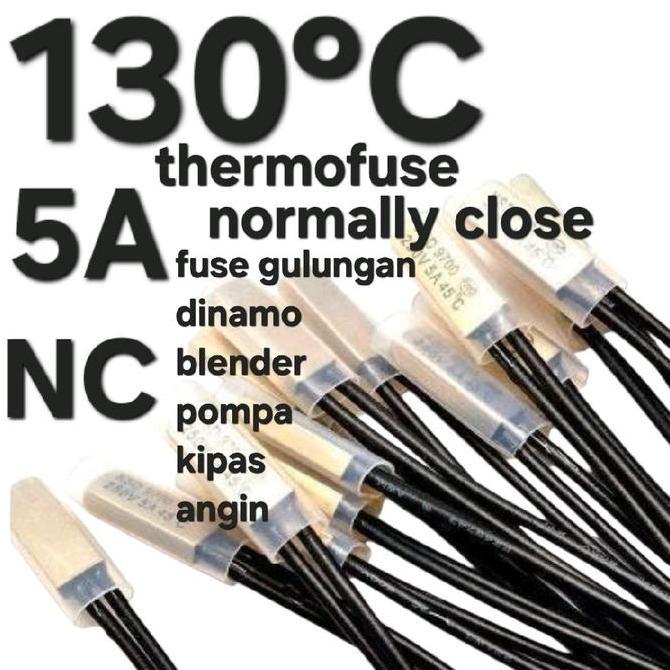 ( 130C 5A FUSE KOTAK ) SEKERING SEKRING OTOMATIS AUTO ON OFF SEGI THERMOSTAT THERMOFUSE BIMETAL FUSE